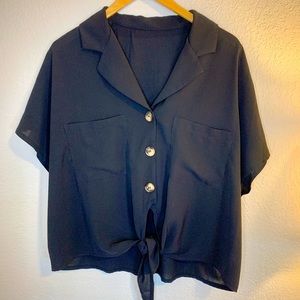 Black Knot Blouse
